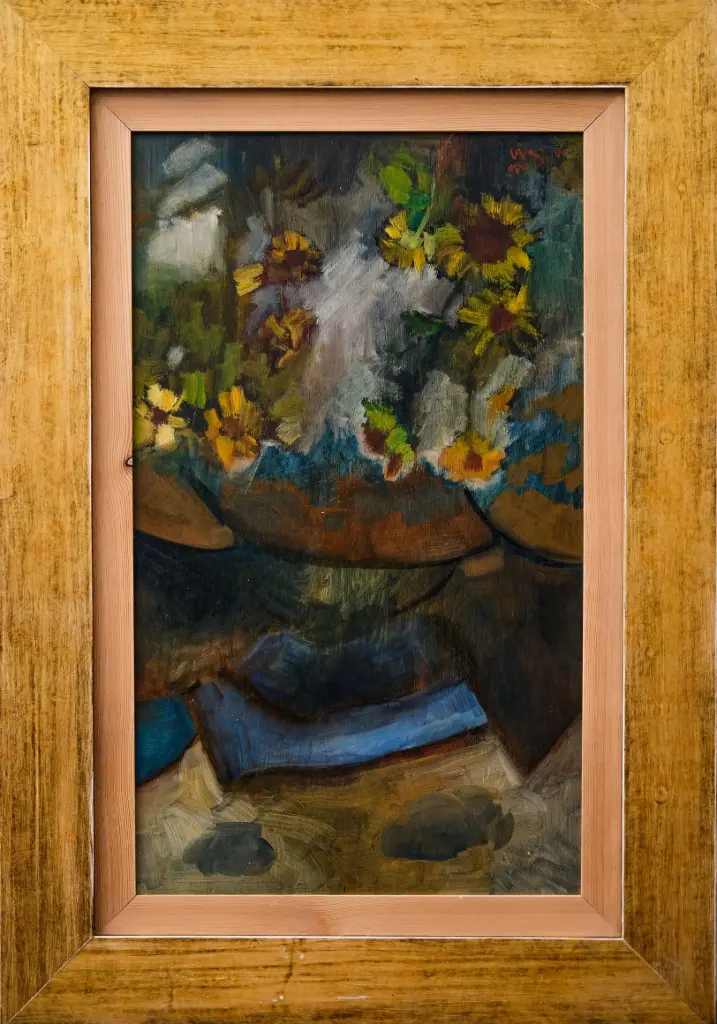 Fuad Mimi, oil on wood. 38 x 65 cm.