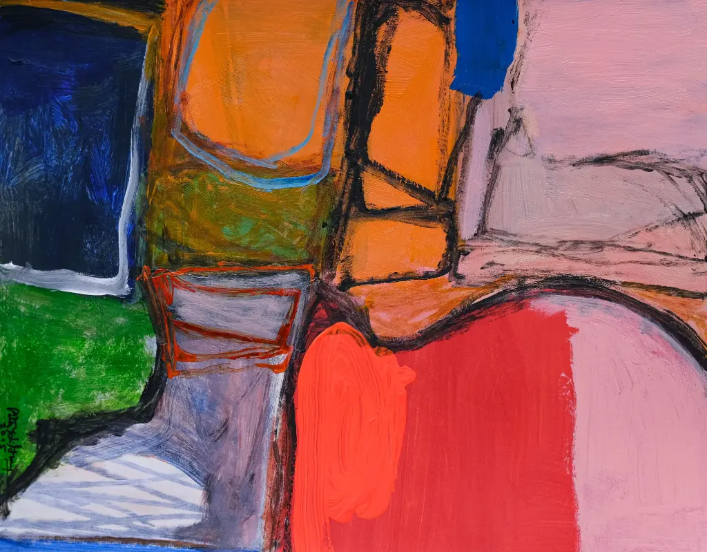 Peter Gray, Untitled, acrylic on paper, 40 × 45 cm