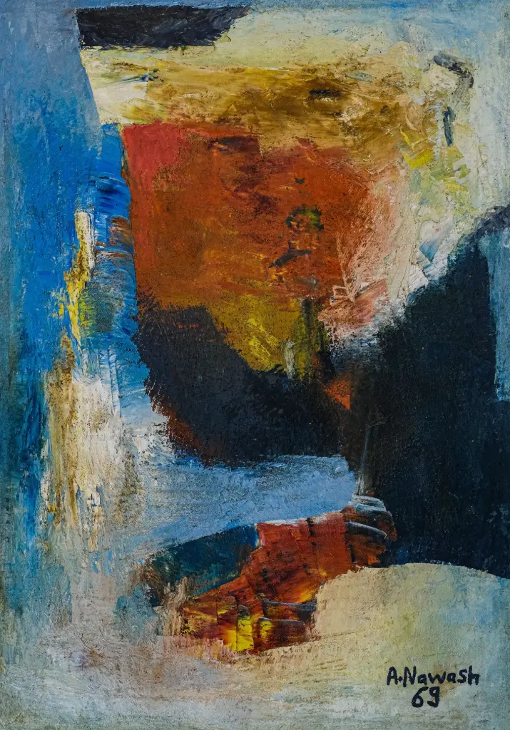 Ahmad Nawash, Untitled, oil on canvas.