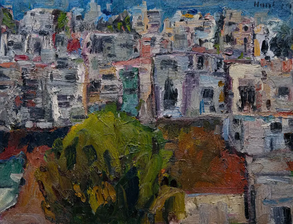 Hani Alqam: Oil on canvas. 50 x 60 cm.