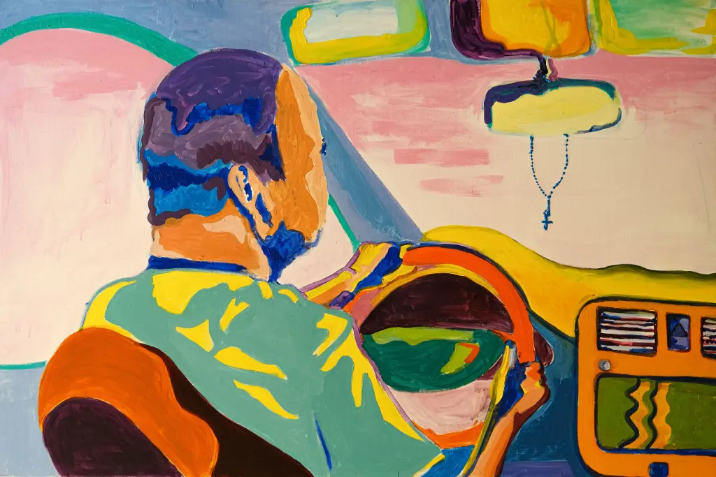 Noor Nematt: Acrylic on canvas 90X120cm