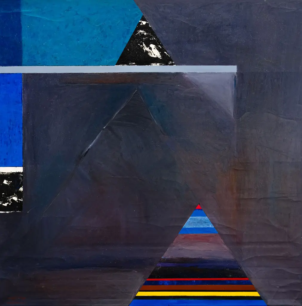 Ayyad Alnimber: Acrylic on canvas.