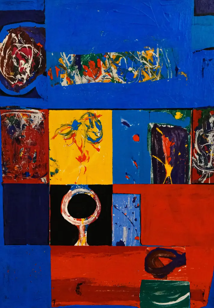 Ayyad Alnimber Acrylic on wood. 70 x 100 cm.