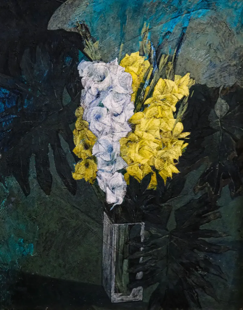 Ibrahim El-Dessouki: Acrylic on canvas. 60 x 70 cm.