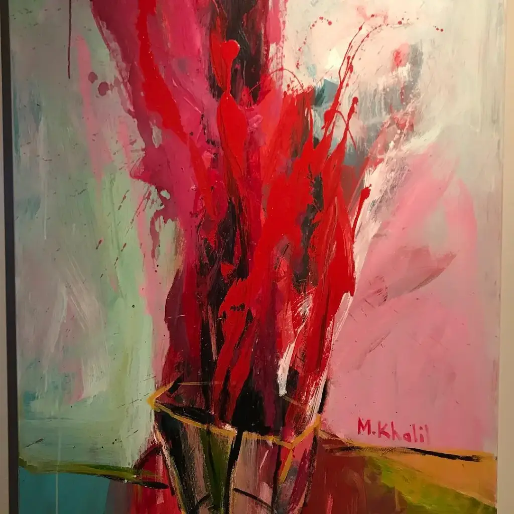 Muhammad Khalil: Acrylic on canvas.