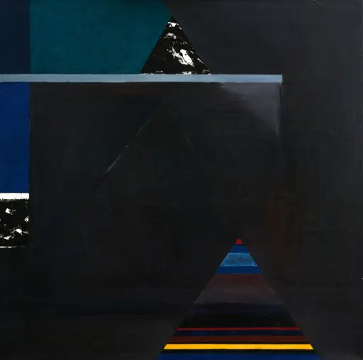 Ayyad Alnimer, Abstract, acrylic on canvas 120 X 120cm