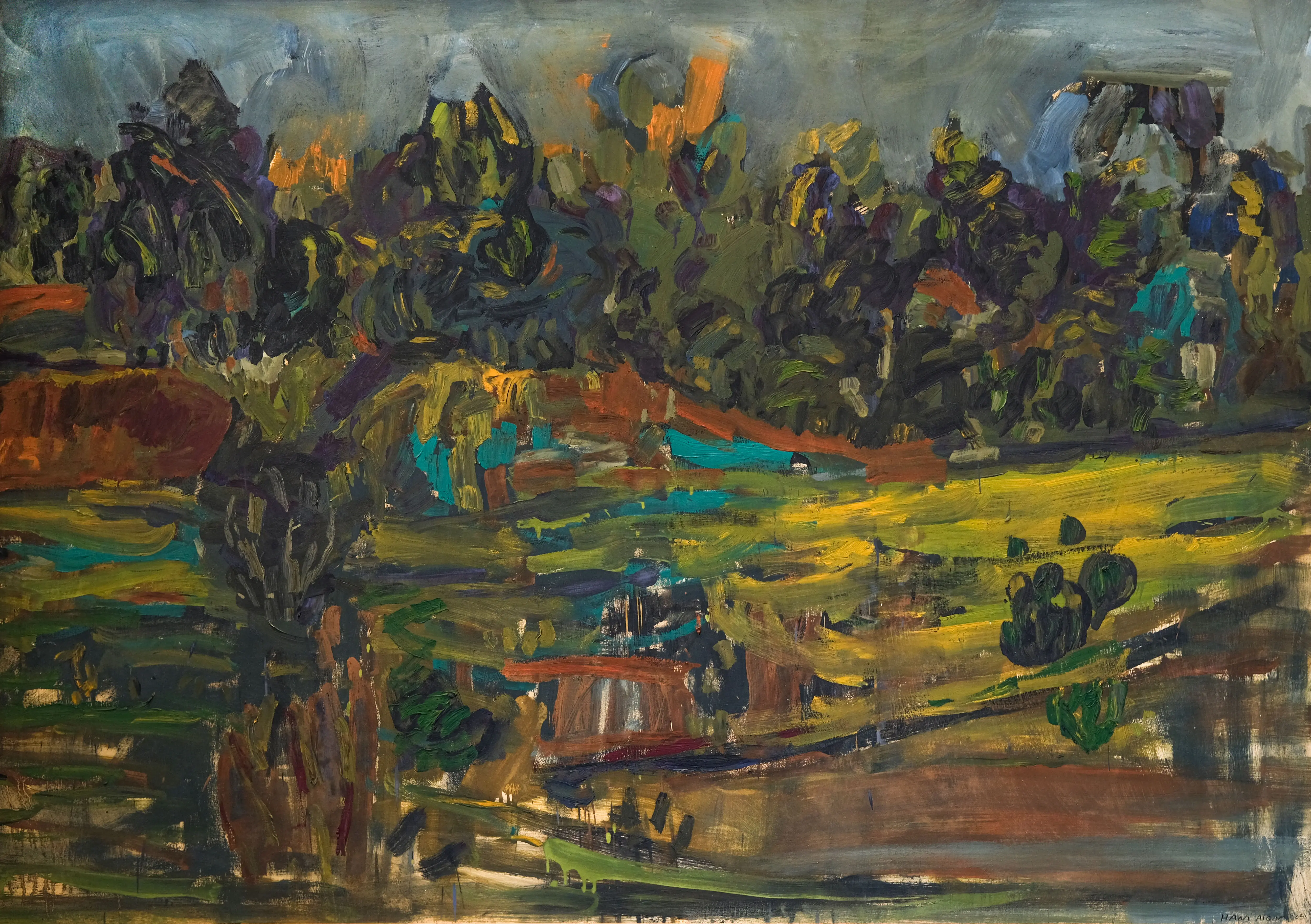 Hani Alqam, acrylic on canvas, 140 X 200 cm