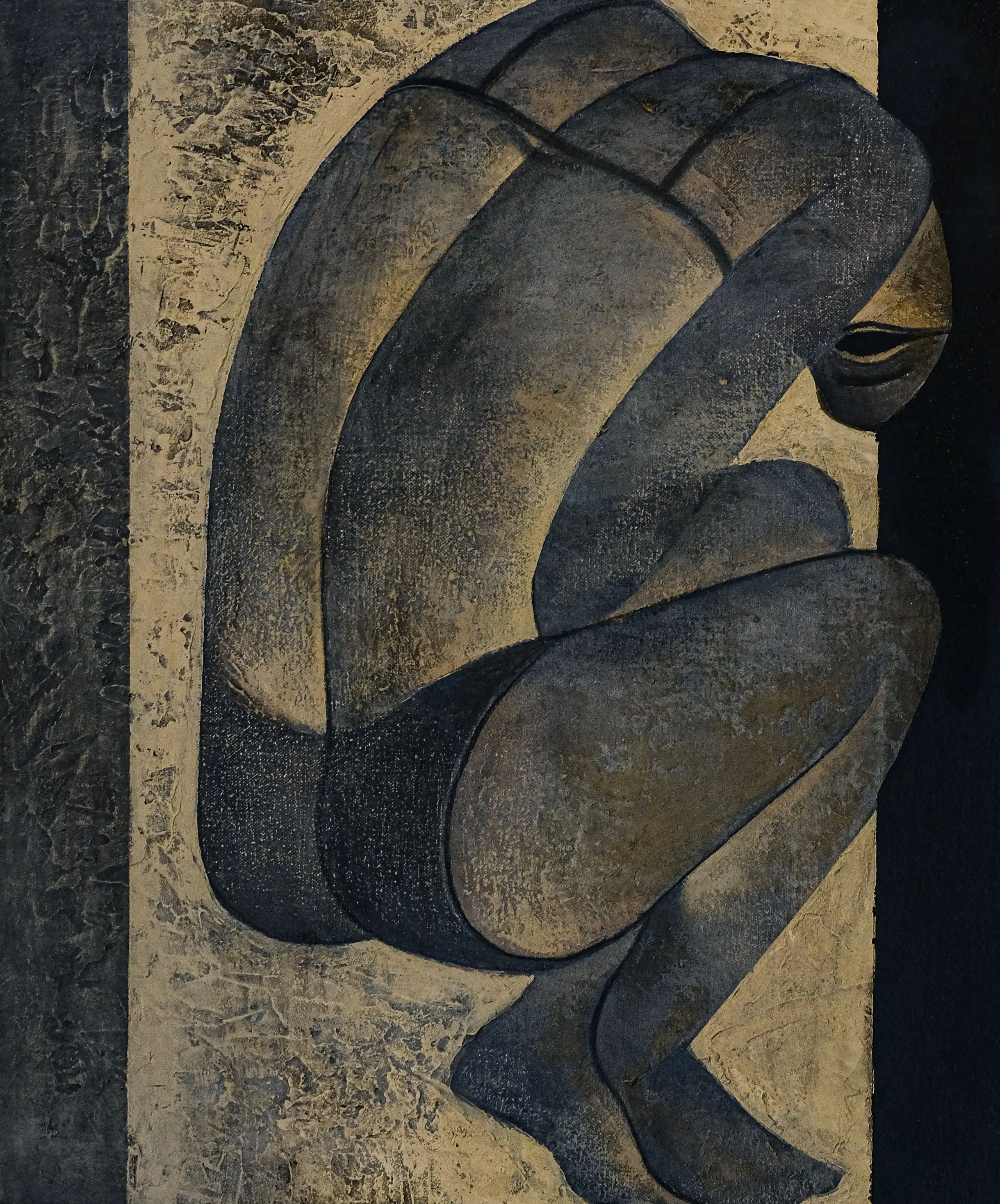 Safwan Dahoul, Untitled, acrylic on canvas, 40 × 50 cm