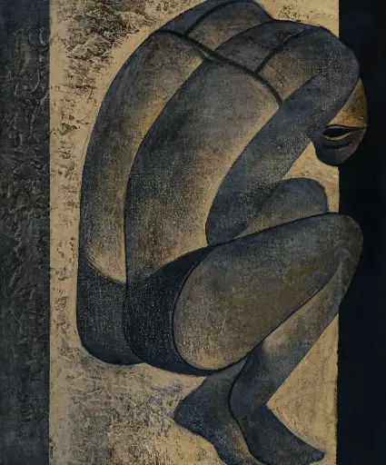 Safwan Dahoul, Untitled, acrylic on canvas, 40 × 50 cm