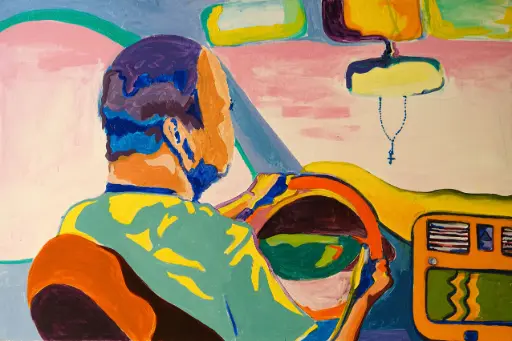 Noor Nematt: Acrylic on canvas 90X120cm