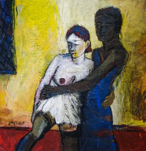 Muhammad Khalil: Acrylic on canvas 120X120cm