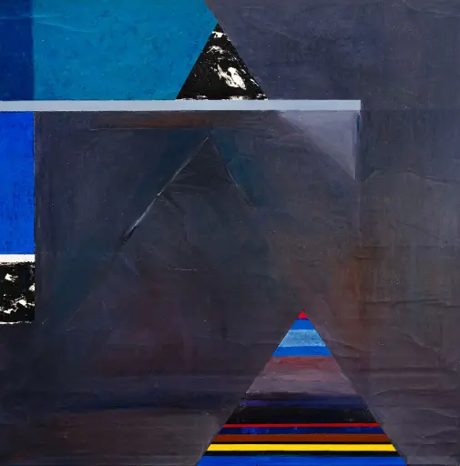 Ayyad Alnimber: Acrylic on canvas 130X130cm