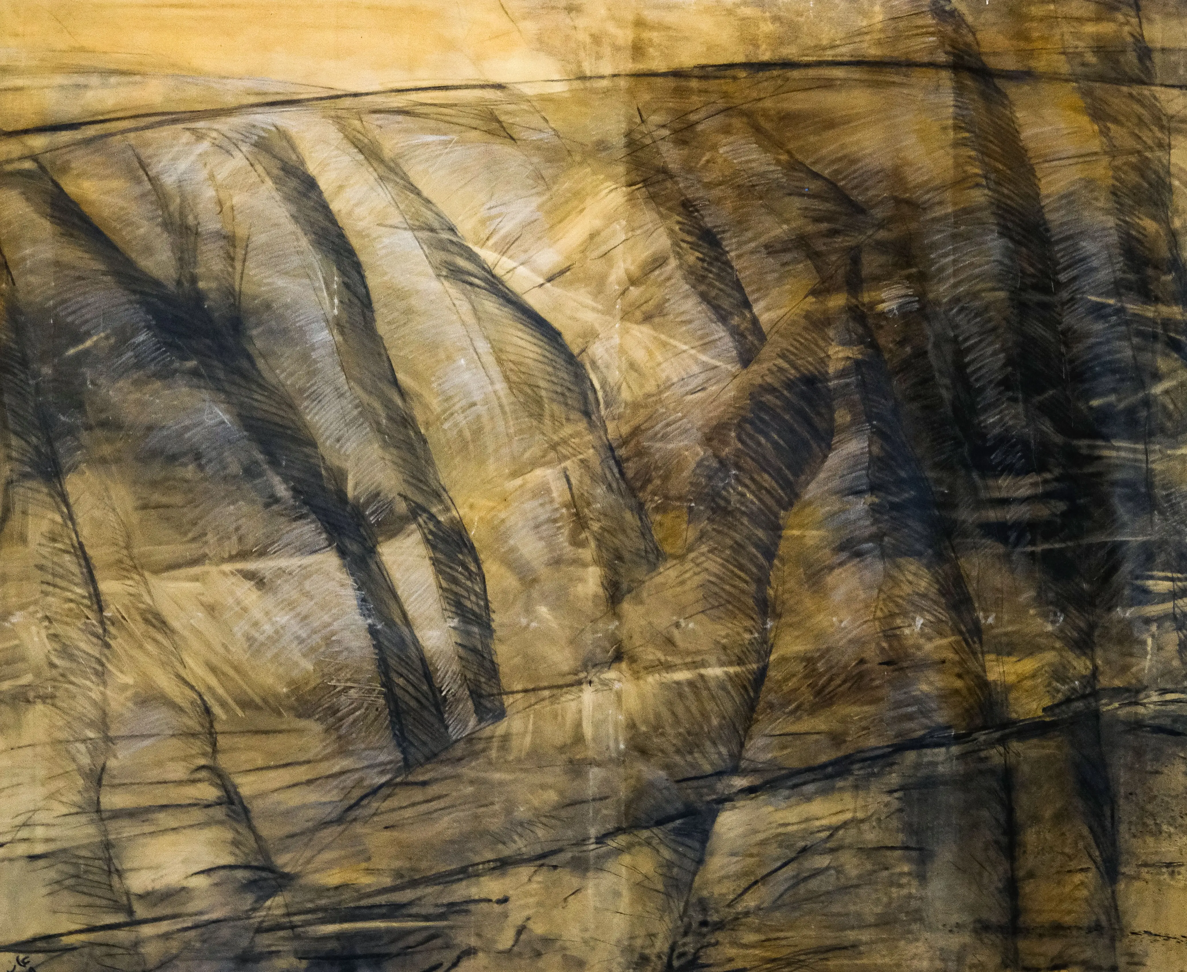 Ammar Khammash; Acrylic on canvas 171cmX208cm