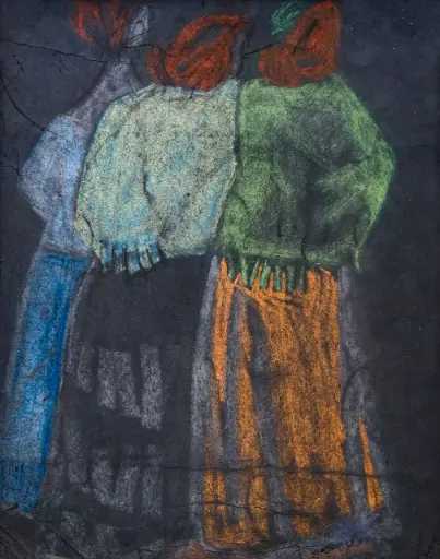 George Bahgory: Mixed media on paper 30X40cm