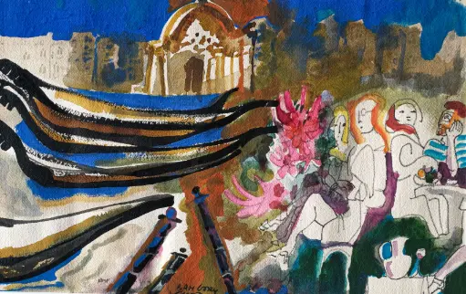 George Bahgory: Acrylic on paper 40X50cm